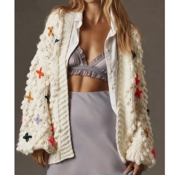 Anthropologie Sweaters - Anthropologie One Size Bubble Cardigan Sweater